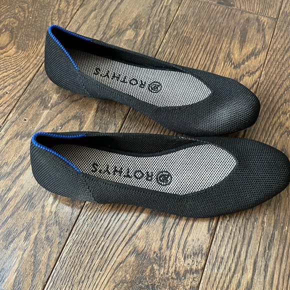 Rothy's Shoes - Rothy’s The Square Black Flat Size 6